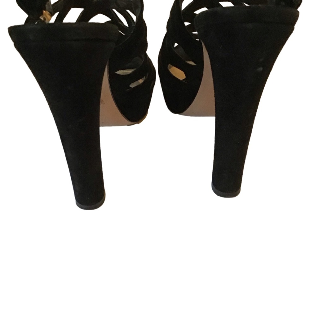 Prada black suede cage stiletto sandal, size 38 ❣️HOST PIC❣️ - Picture 4 of 9